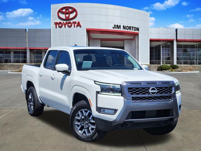 Glacier White 2025 Nissan Frontier Pickup Truck Four-Wheel Drive 9-Speed Automatic Overdrive