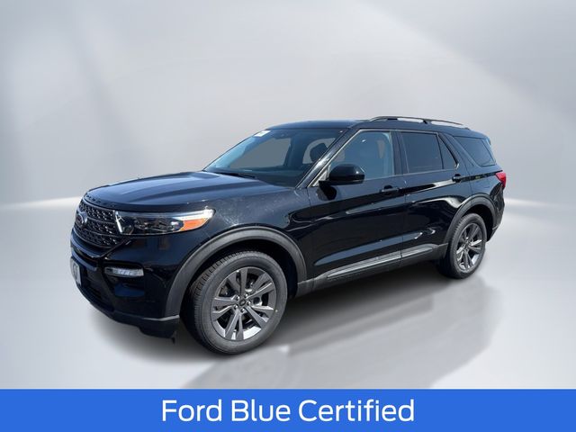Black Metallic 2022 Ford Explorer XLT AWD SUV / Crossover All-Wheel Drive Automatic