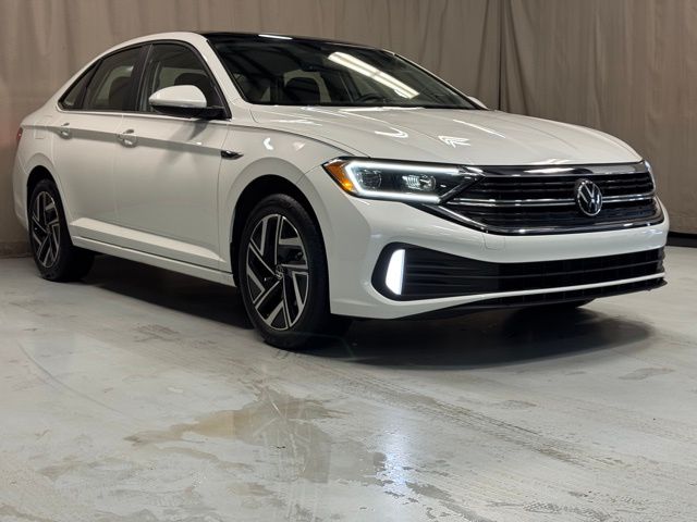 Opal White 2024 Volkswagen Jetta SEL FWD Sedan Front-Wheel Drive 8-Speed Automatic