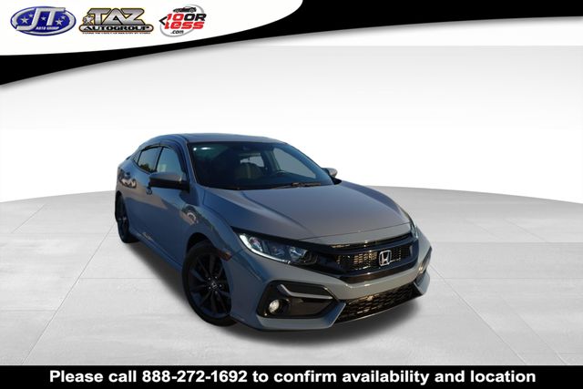 Gray 2020 Honda Civic Hatchback EX FWD Hatchback Front-Wheel Drive Continuously Variable Transmission