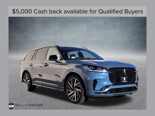 Whisper Blue Metallic Clearcoat 2026 Lincoln Aviator SUV / Crossover All-Wheel Drive Automatic