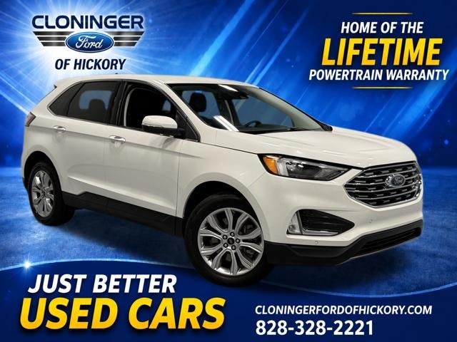White Metallic 2024 Ford Edge SUV / Crossover All-Wheel Drive 8-Speed Automatic