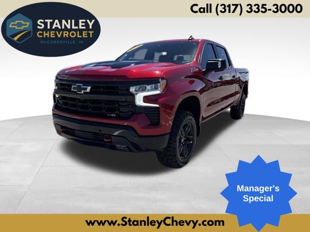 Cherry Red 2022 Chevrolet Silverado 1500 Pickup Truck Four-Wheel Drive Automatic