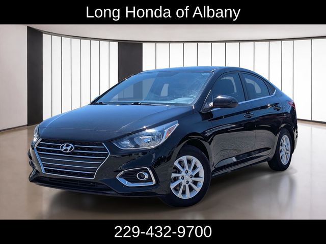 Absolute Black Pearl 2022 Hyundai Accent Sedan Front-Wheel Drive Continuously Variable Transmission