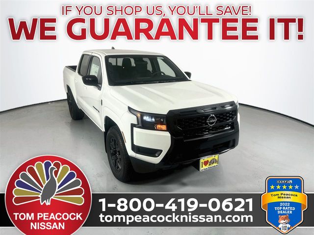 Glacier White 2027 Nissan Frontier Pickup Truck 4X2 9-Speed Automatic Overdrive