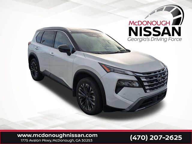 White Pearl 2025 Nissan Rogue SL AWD SUV / Crossover All-Wheel Drive Continuously Variable Transmission