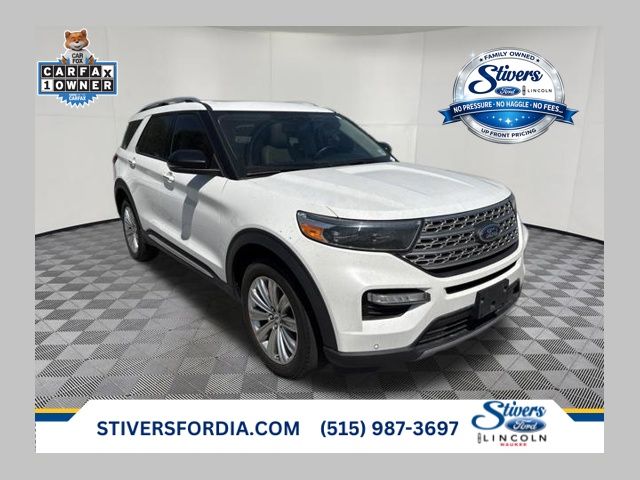 White Metallic 2023 Ford Explorer SUV / Crossover All-Wheel Drive Automatic