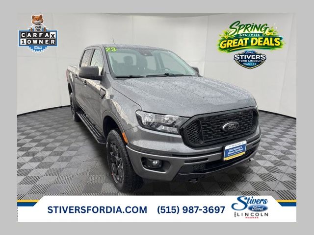 Carbonized Gray Metallic 2023 Ford Ranger XLT SuperCrew 4WD Pickup Truck Four-Wheel Drive Automatic