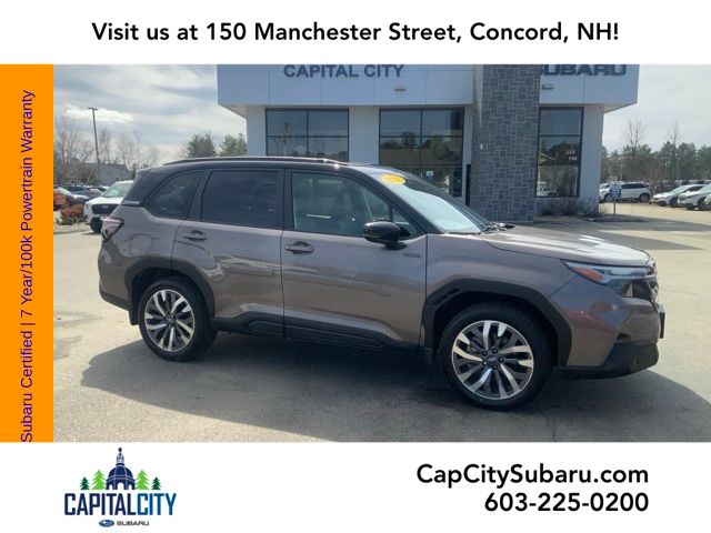 Brilliant Bronze Metallic/Crystal Black Silica 2025 Subaru Forester Hybrid Touring AWD SUV / Crossover All-Wheel Drive Continuously Variable Transmission