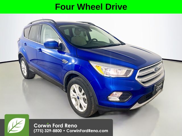 Lightning Blue Metallic 2018 Ford Escape SUV / Crossover All-Wheel Drive 6-Speed Automatic