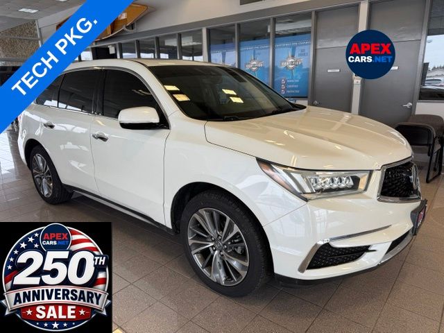 White 2017 Acura MDX FWD wth Technology Package SUV / Crossover Front-Wheel Drive 9-Speed Automatic