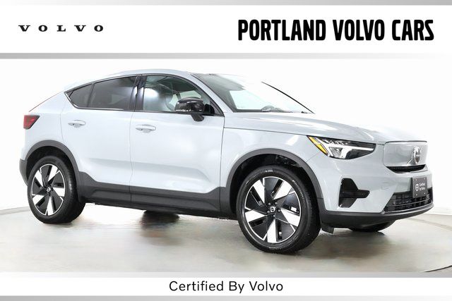 Vapour Gray Metallic 2024 Volvo C40 Recharge Twin Core eAWD SUV / Crossover All-Wheel Drive 1-Speed Automatic