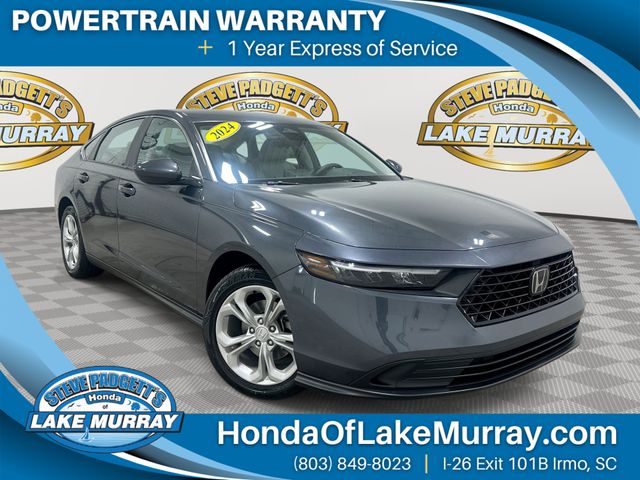Meteorite Gray Metallic 2024 Honda Accord Sedan Front-Wheel Drive Continuously Variable Transmission