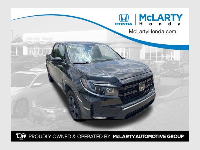 Crystal Black Pearl 2024 Honda Ridgeline Pickup Truck All-Wheel Drive 9-Speed Automatic