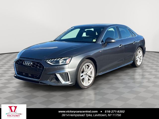 Gray 2024 Audi A4 Sedan All-Wheel Drive 7-Speed Automatic