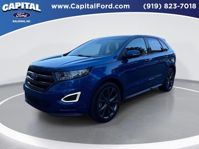 Lightning Blue Metallic 2018 Ford Edge Sport AWD SUV / Crossover All-Wheel Drive 6-Speed Automatic