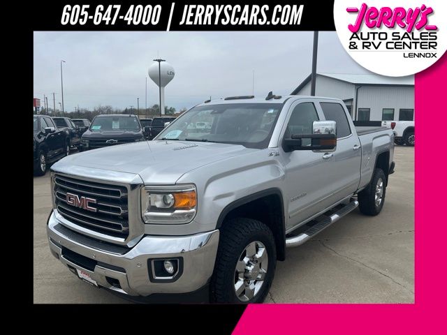 Quicksilver Metallic 2015 GMC Sierra 2500HD SLT Crew Cab SB 4WD Pickup Truck Four-Wheel Drive 6-Speed Automatic
