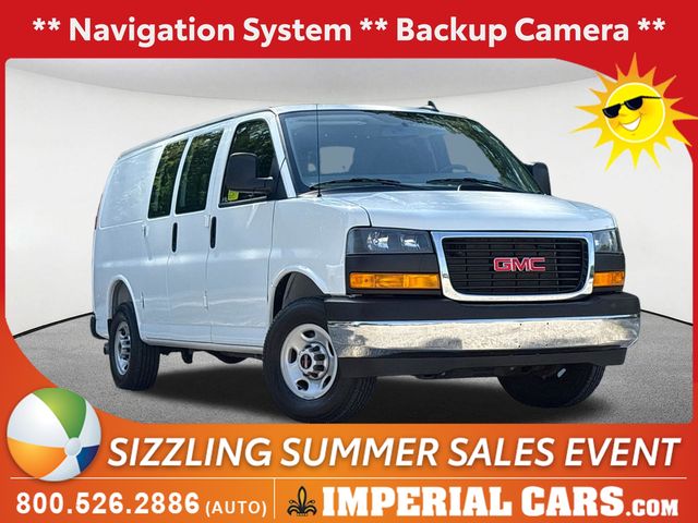 Summit White 2025 GMC Savana Cargo Van Rear-Wheel Drive 8-Speed Automatic Overdrive