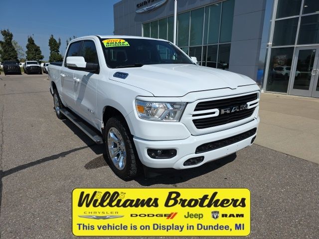 2021 Ram 1500 Big Horn/Lone Star - Bright White Clearcoat exterior view 3