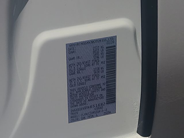 New 2026 Nissan Frontier Truck