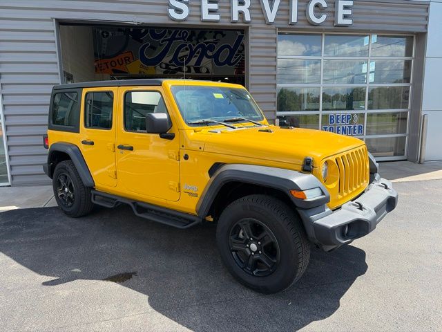 2020 Jeep Wrangler Unlimited Sport S Yellow at South Hills CDJR