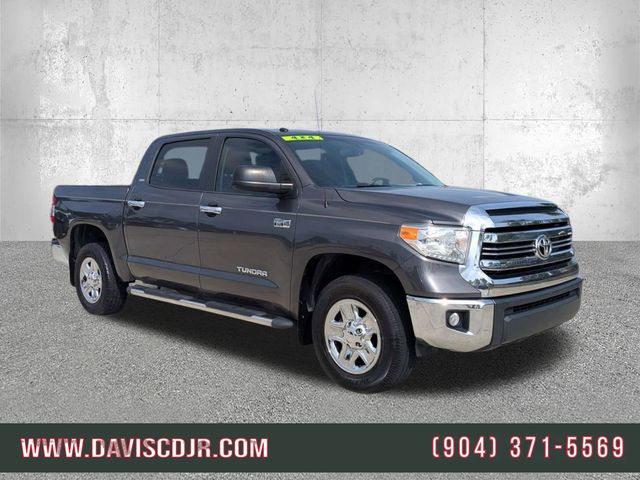 Magnetic Gray Metallic 2016 Toyota Tundra SR5 CrewMax 5.7L FFV 4WD Pickup Truck Four-Wheel Drive 6-Speed Automatic Overdrive