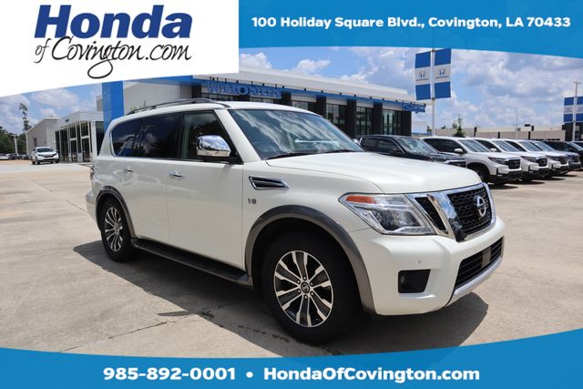 Pearl White 2018 Nissan Armada SUV / Crossover 4X2 7-Speed Automatic