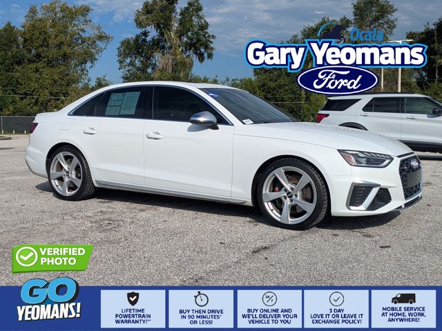Glacier White 2020 Audi S4 Sedan All-Wheel Drive 8-Speed Automatic