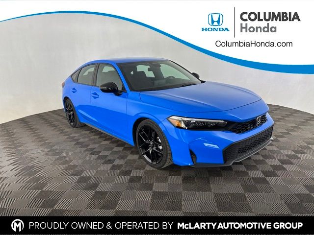 Boost Blue Pearl 2026 Honda Civic Hatchback Hatchback Front-Wheel Drive Continuously Variable Transmission
