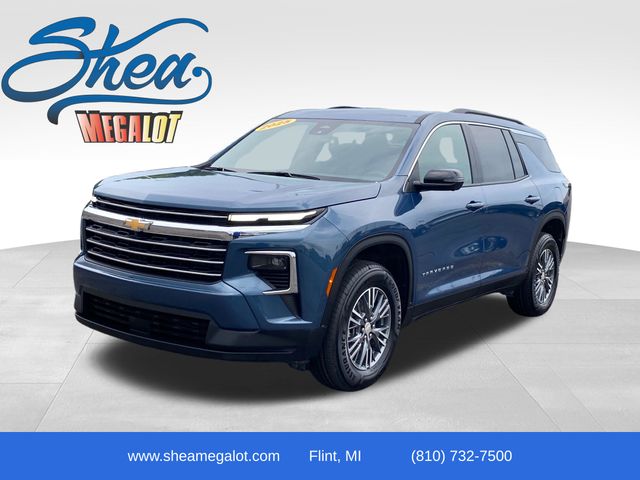 Lakeshore Blue Metallic 2025 Chevrolet Traverse SUV / Crossover Four-Wheel Drive 8-Speed Automatic