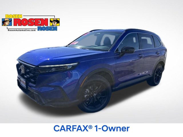 Canyon River Blue Met 2025 Honda CR-V Hybrid Sport-L AWD SUV / Crossover All-Wheel Drive Continuously Variable Transmission