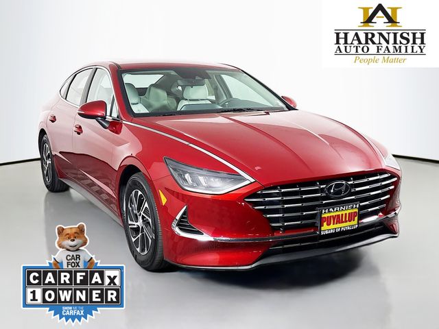 Ultimate Red 2023 Hyundai Sonata Hybrid Sedan Front-Wheel Drive 6-Speed Automatic