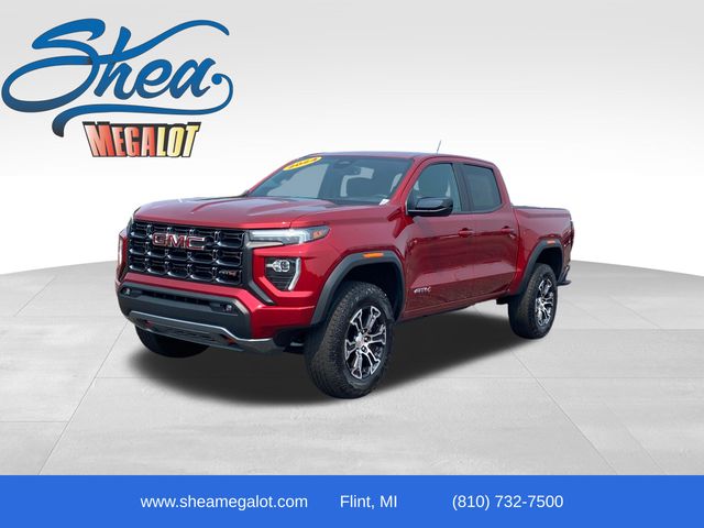 Volcanic Red Tintcoat 2024 GMC Canyon Pickup Truck Four-Wheel Drive 8-Speed Automatic