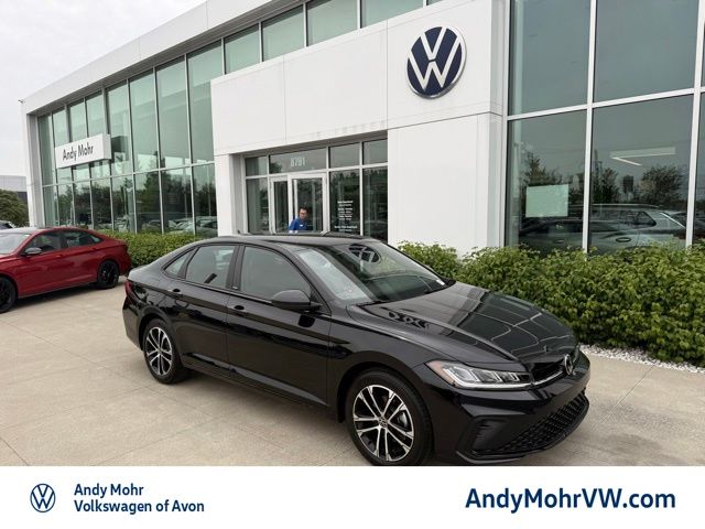 Deep Black Pearl 2025 Volkswagen Jetta Sedan Front-Wheel Drive 8-Speed Automatic