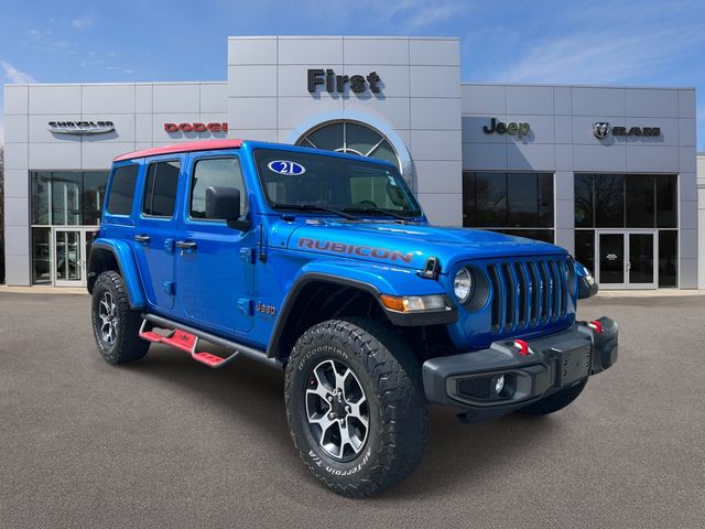Hydro Blue Pearl Coat 2021 Jeep Wrangler SUV / Crossover Four-Wheel Drive 8-Speed Automatic