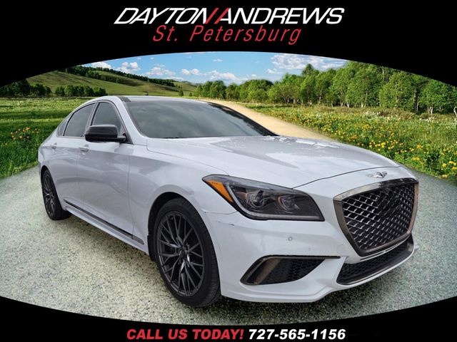 Casablanca White 2019 Genesis G80 Sedan Rear-Wheel Drive 8-Speed Automatic
