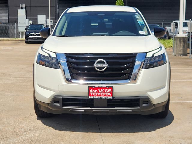 2025 Nissan Pathfinder S White at Bayway Cadillac of The Woodlands