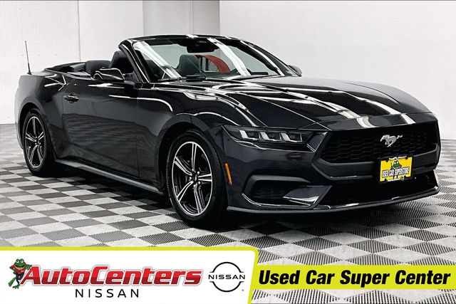 Gray Metallic 2024 Ford Mustang Convertible Rear-Wheel Drive Automatic