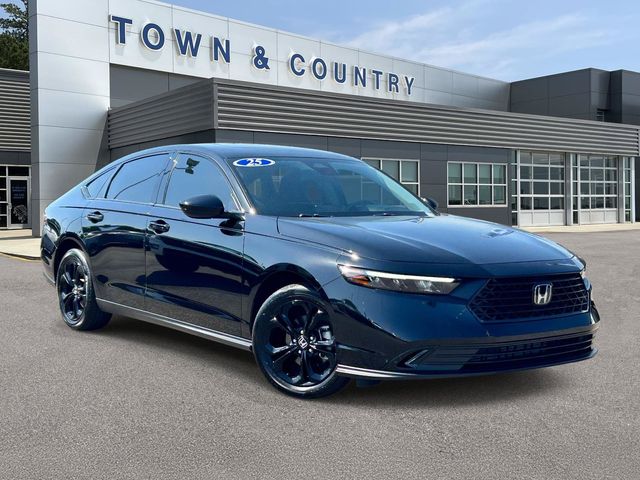 Crystal Black Pearl 2025 Honda Accord Sedan Front-Wheel Drive Continuously Variable Transmission