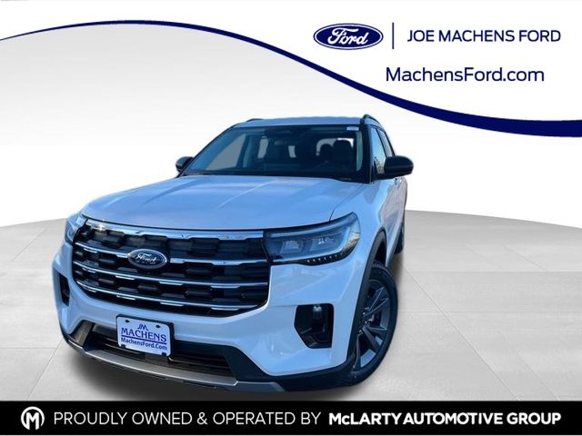 White Metallic 2025 Ford Explorer Active AWD SUV / Crossover All-Wheel Drive Automatic