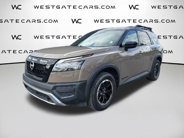 Baja Storm/Super Black Roof 2023 Nissan Pathfinder SUV / Crossover All-Wheel Drive 9-Speed Automatic