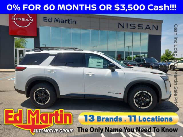 White Pearl 2026 Nissan Pathfinder Rock Creek 4WD SUV / Crossover All-Wheel Drive 9-Speed Automatic