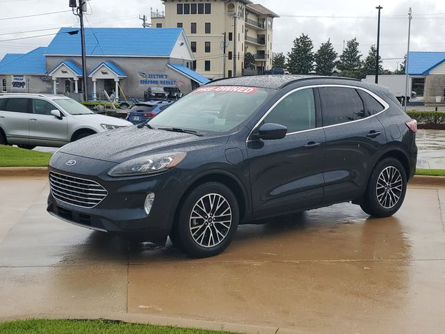 Blue Metallic 2022 Ford Escape Hybrid Plug-in Titanium FWD SUV / Crossover Front-Wheel Drive Continuously Variable Transmission
