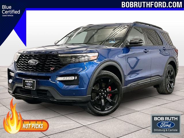 2020 Ford Explorer ST Blue at Klick Lewis Buick Chevrolet