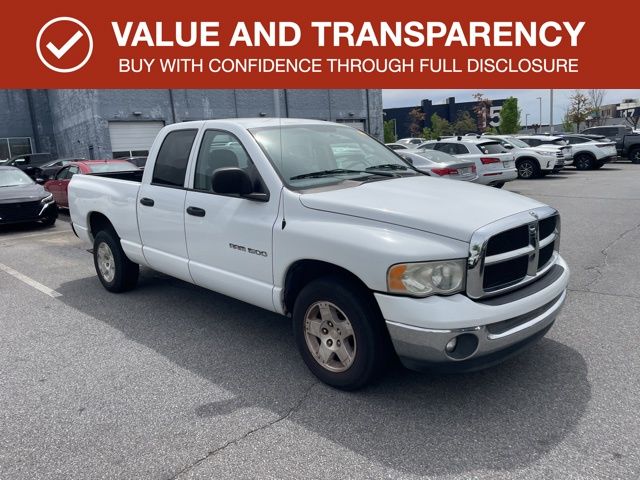 Bright White Clearcoat 2004 Dodge RAM 1500 SLT Quad Cab RWD Pickup Truck Rear-Wheel Drive 5-Speed Automatic
