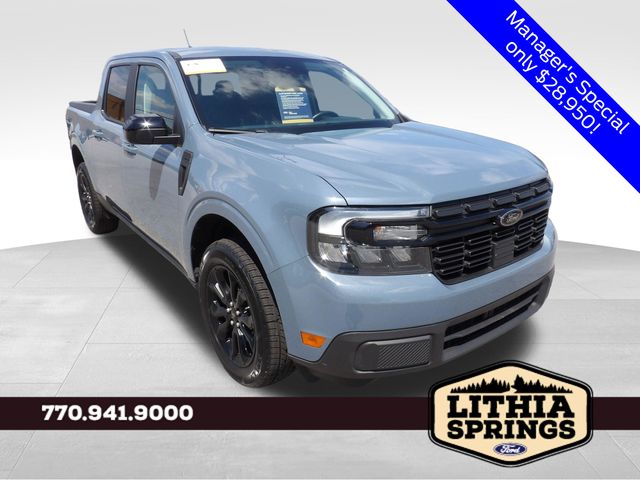 Blue (Azure Gray Metallic) 2024 Ford Maverick Pickup Truck Front-Wheel Drive Continuously Variable Transmission