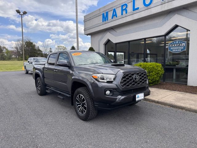 Gray 2021 Toyota Tacoma TRD Sport Double Cab 4WD Pickup Truck Four-Wheel Drive 6-Speed Automatic