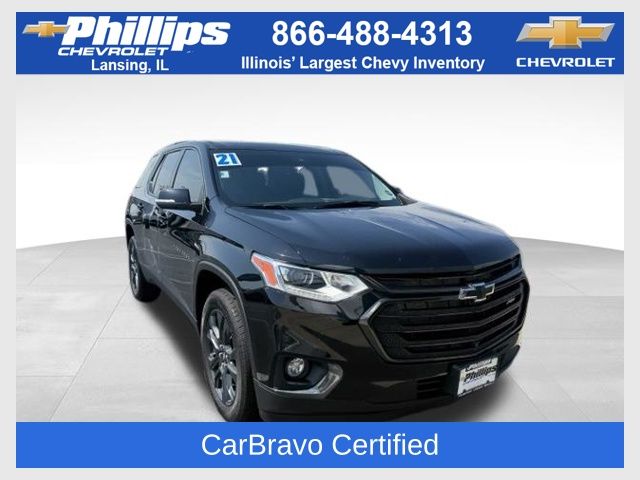 Mosaic Black Metallic 2021 Chevrolet Traverse SUV / Crossover Front-Wheel Drive 9-Speed Automatic