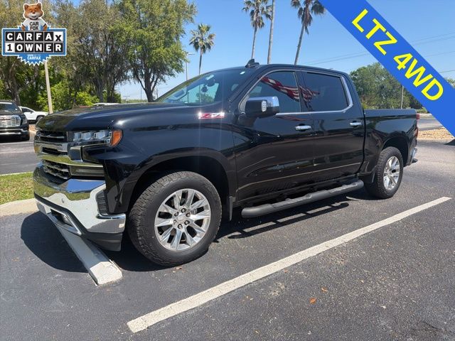 Black 2019 Chevrolet Silverado 1500 LTZ Crew Cab 4WD Pickup Truck Four-Wheel Drive Automatic