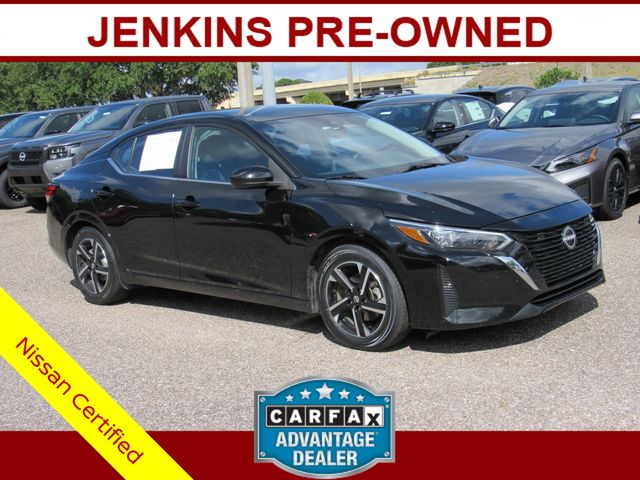 Super Black 2024 Nissan Sentra Sedan Front-Wheel Drive Continuously Variable Transmission